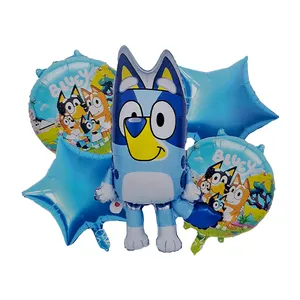 بادکنک فویلی مدل بلویی کد B1 مجموعه 5 عددی