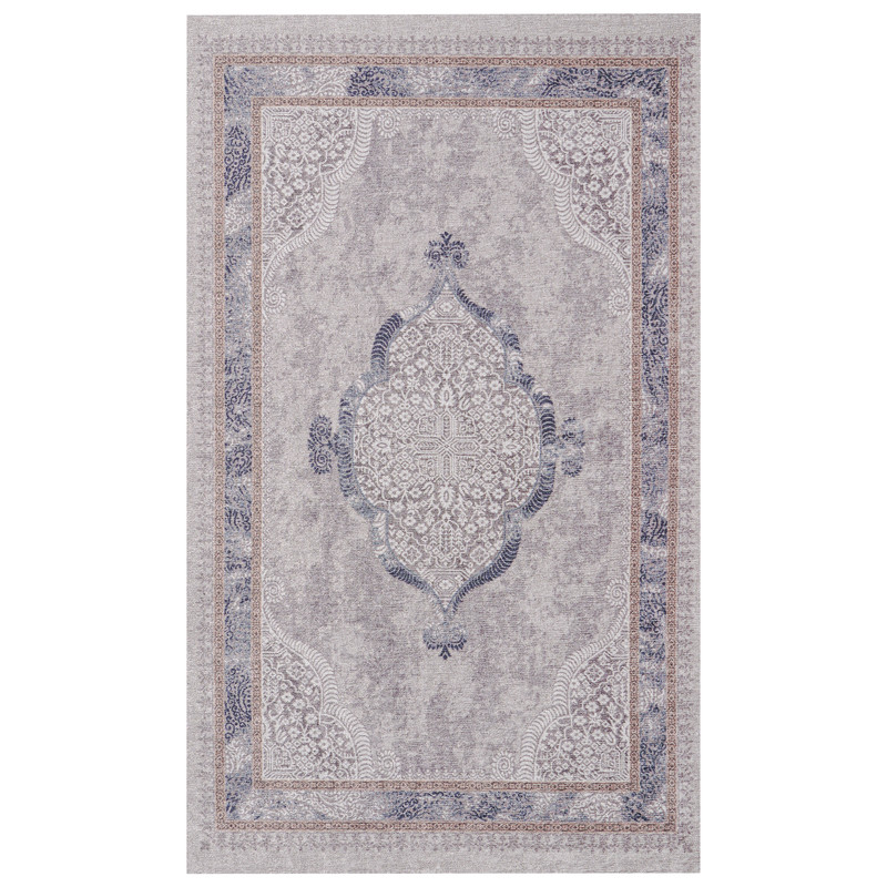 روفرشی مدل روفرشی کشدار نانو ابریشم کد 487 زمینه نقرآبی