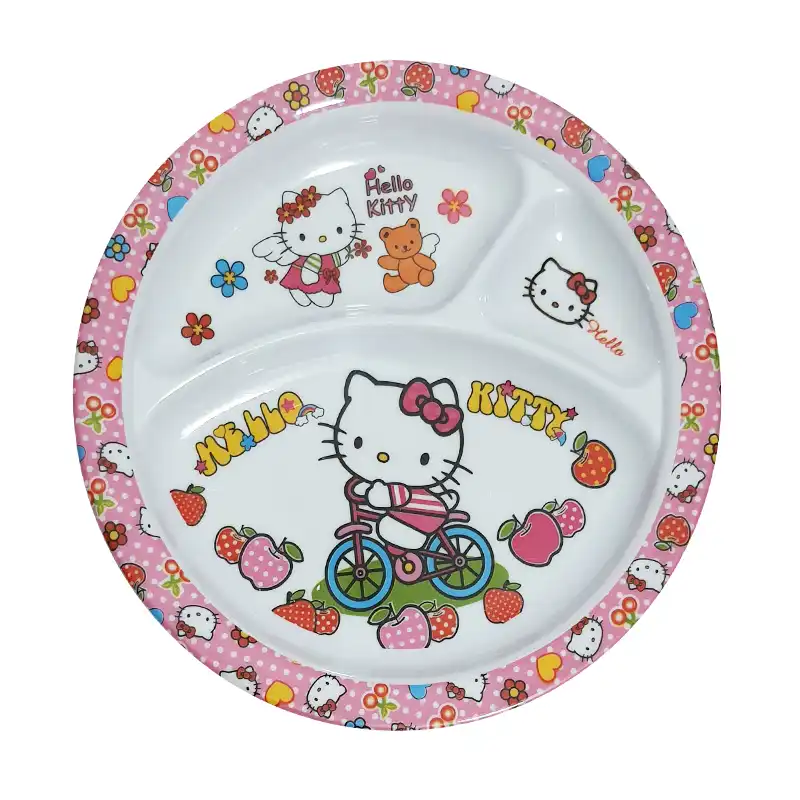 سرویس غذا خوری 2 پارچه کودک طرح کیتی کد Rbay1