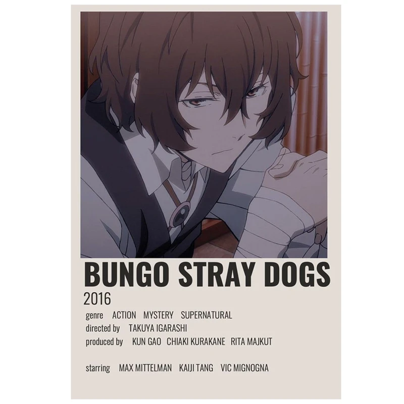 پوستر مدل دازای dazai طرح انیمه سگ های ولگرد بانگو bungo stray dogs کد 912