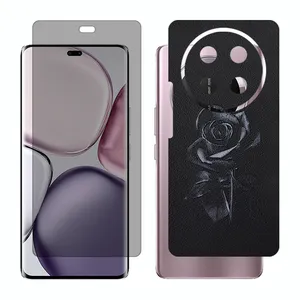Glass Together model privacy screen protector suitable for Honor X9c mobile phone with back cover sticker