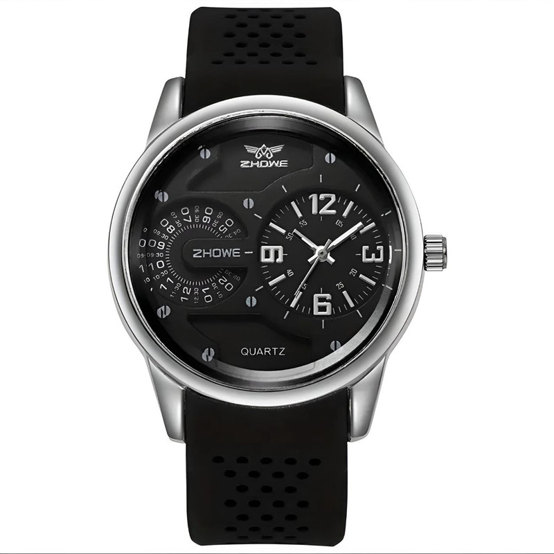 ساعت مچی عقربه‌ای مردانه مدل تک موتور چرمی 01