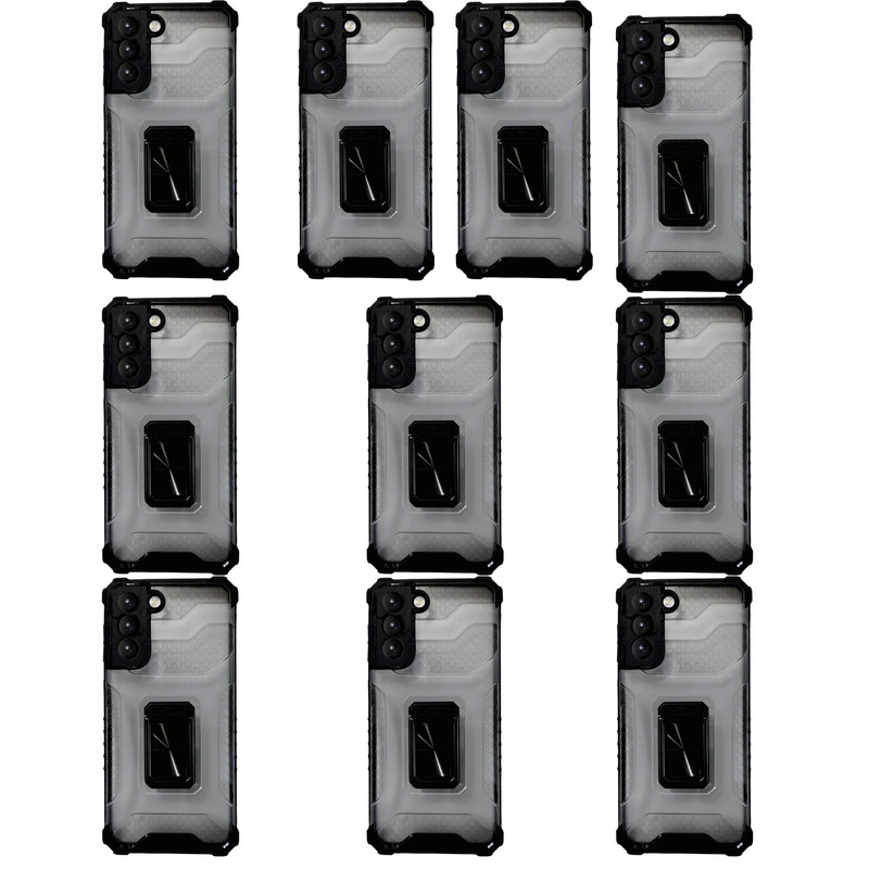 کاور مدل cristal کد s21 مناسب برای گوشی موبایل سامسونگ Galaxy S21 / S30 بسته 10 عددی