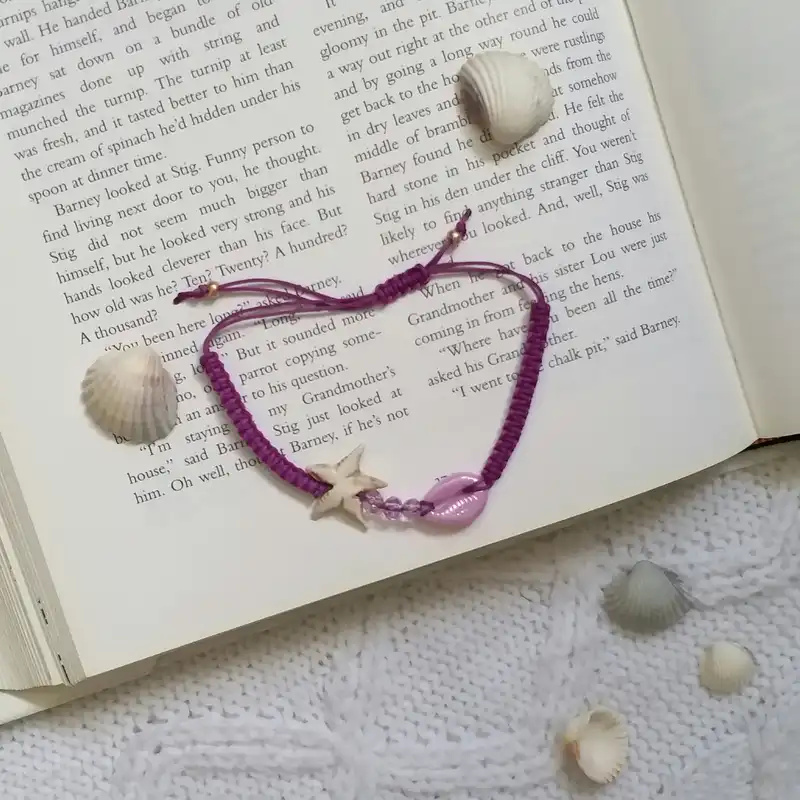 پابند زنانه مدل تابستانی صدف و ستاره دریایی کد PA131