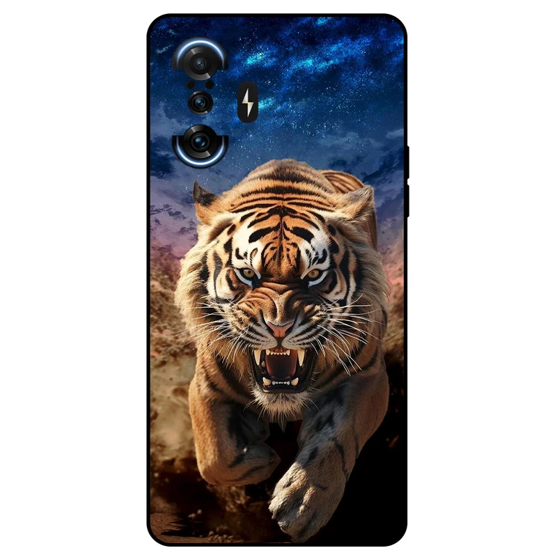 کاور مگافون طرح ببر مدل 7454 مناسب برای گوشی موبایل شیائومی Redmi K40 Gaming