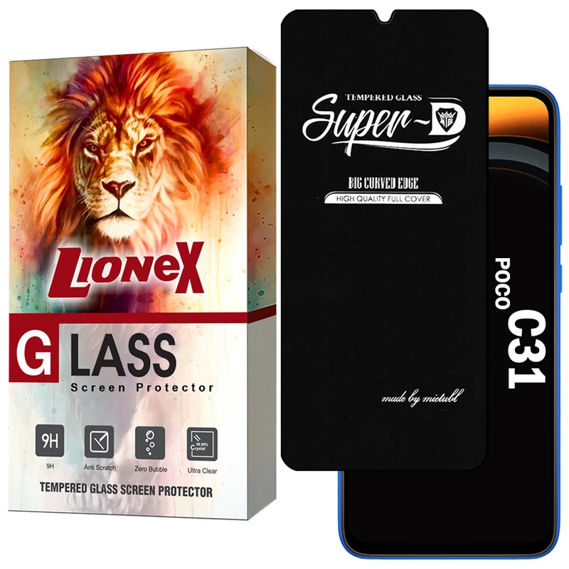 محافظ صفحه نمایش لایونکس مدل SUPERDNL مناسب برای گوشی موبایل شیائومی Poco C31