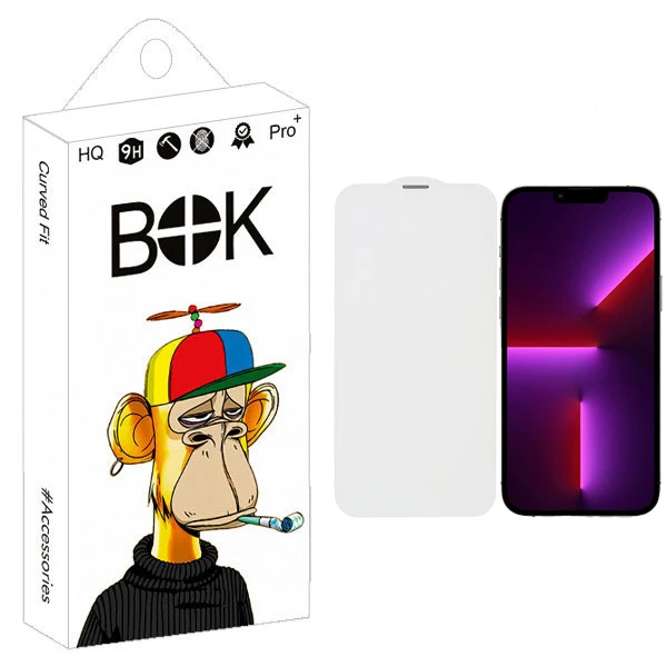  محافظ صفحه نمایش بوک طرح بی حاشیه مدل Clean Speaker مناسب برای گوشی موبایل اپل Iphone 13 pro max