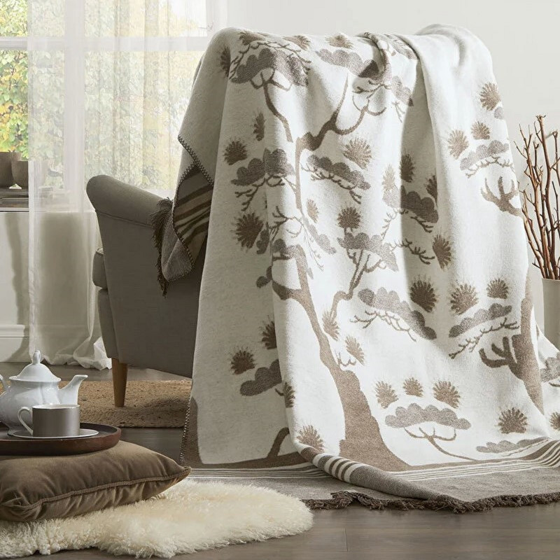 پتو ازدیلک مدل Sakura سایز 180×220 سانتی متر