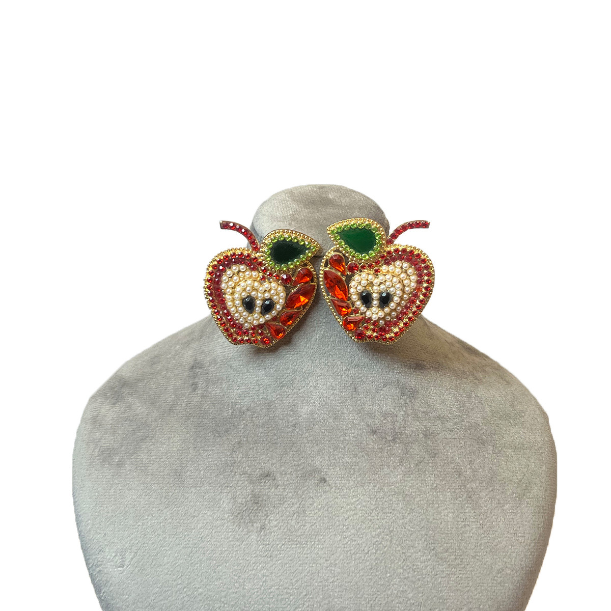 گوشواره دخترانه مدل سیب گوشواره دخترانه مدل سیب