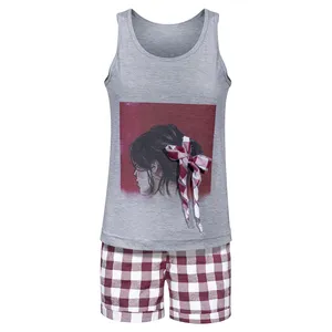 ست تاپ و شلوارک زنانه کد 02