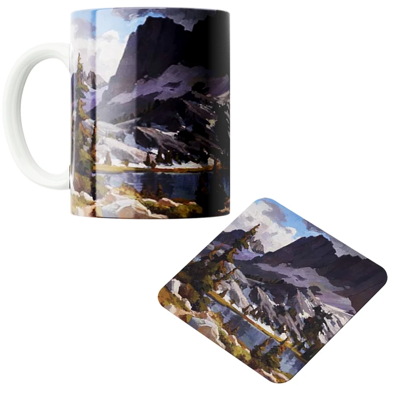 ماگ مدل منظره زیبا کد 169 به همراه زیرلیوانی