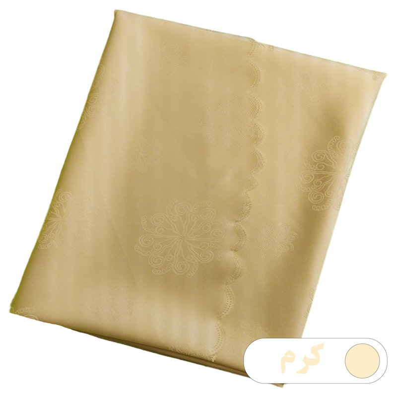 رومیزی رزین تاژ مدل اسنو سایز 177x147 سانتی‌متر