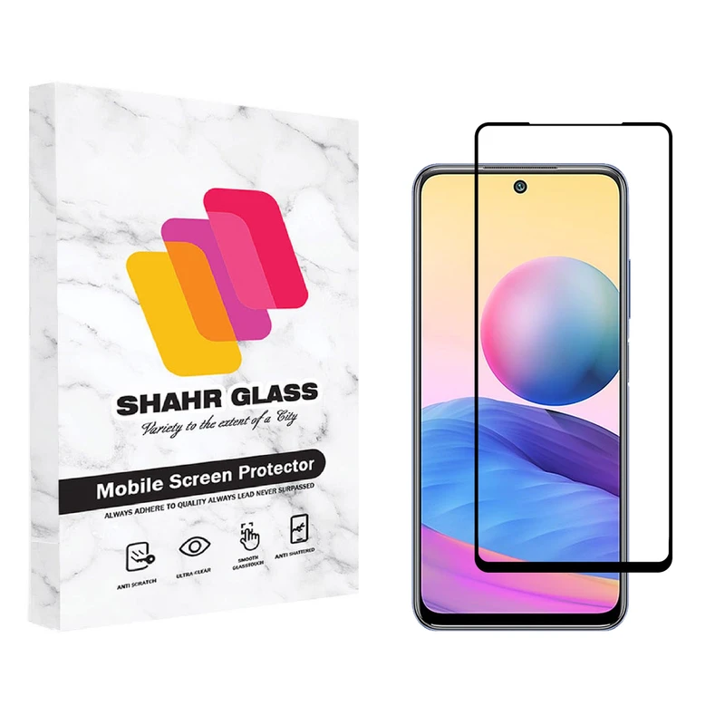  محافظ صفحه نمایش شهر گلس مدل FUL مناسب برای گوشی موبایل شیائومی Redmi Note 10S