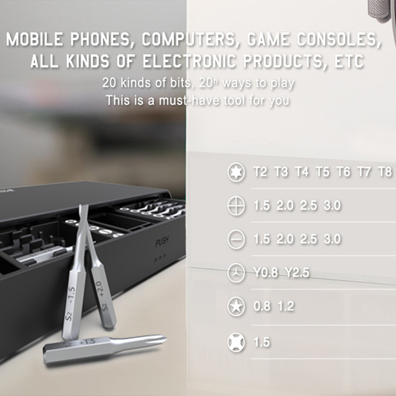 پیچ گوشتی جاک می مدل JM-8170 مجموعه 21 عددی