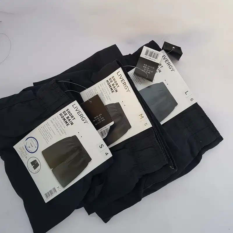 مایو مردانه لیورجی مدل ساحلی کد Simple2023Blk رنگ مشکی