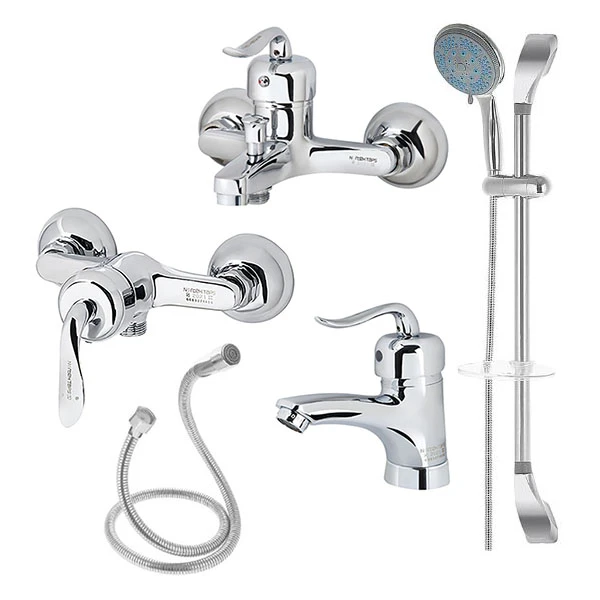 ست شیرآلات نورتکس مدل آتن قهرمان 2025 مجموعه 5 عددی