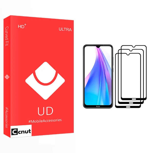 محافظ صفحه نمایش کوکونات مدل UD مناسب برای گوشی موبایل شیائومی Redmi Note 8T بسته سه عددی