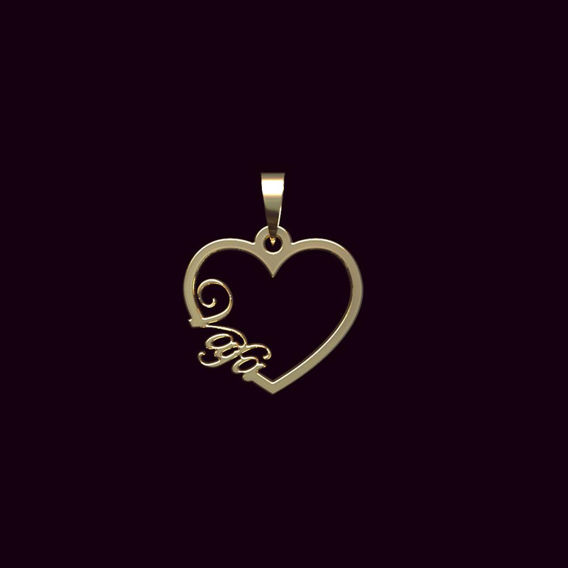 آویز گردنبند طلا 18 عیار زنانه مدوپد مدل اسم وفا vafa کد PB1-10218