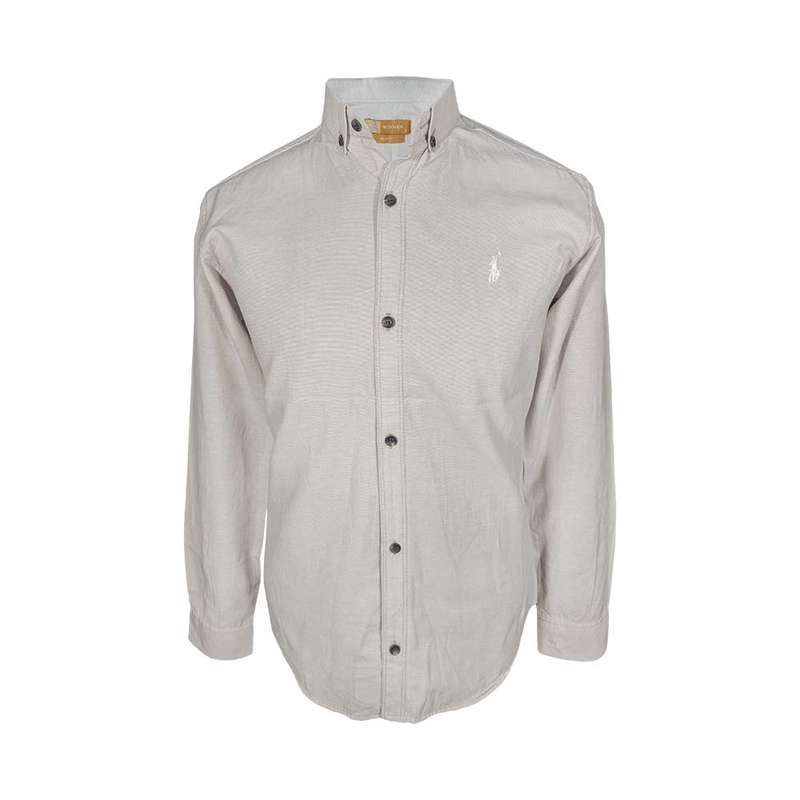 پیراهن آستین بلند مردانه مدل جودون کد 124148-62 رنگ طوسی