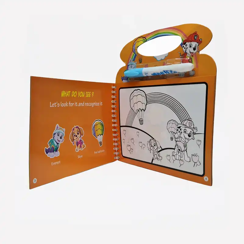 دفتر نقاشی جادویی مجیک واتر مدل سگ های نگهبان کد BH3-11 به همراه قلم