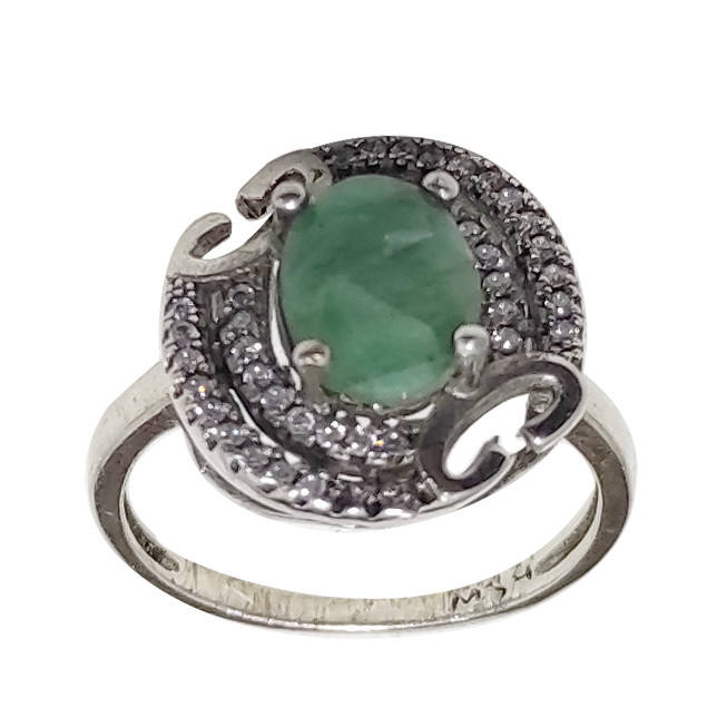 انگشتر نقره زنانه سلین کالا مدل زمرد طبیعی کد Mps-10 انگشتر نقره زنانه سلین کالا مدل زمرد طبیعی کد Mps-10