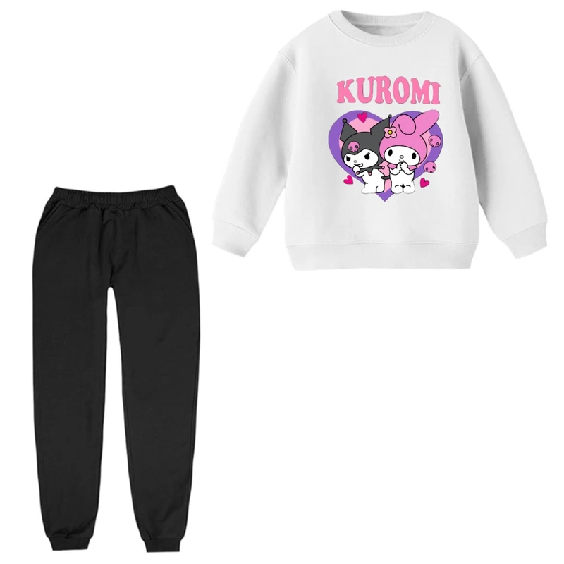 ست سویشرت و شلوار راحتی بچگانه مدل کرومی و ملودی کد 01  