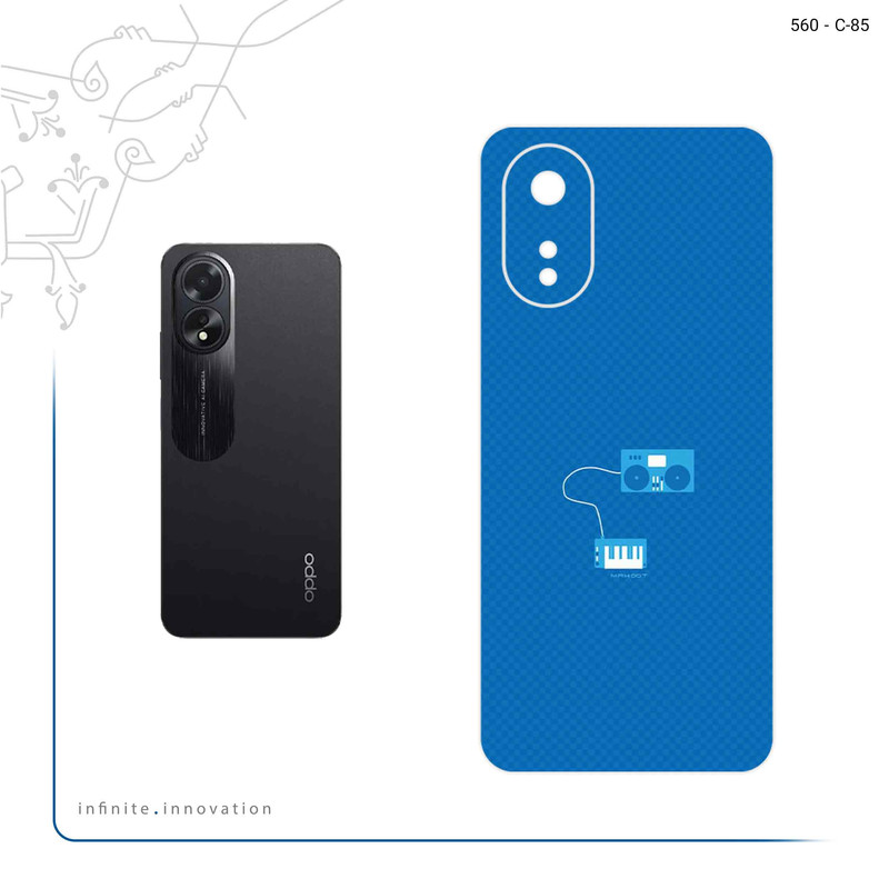 برچسب پوششی ماهوت مدل Minimal DJ Icon مناسب برای گوشی موبایل اپو A38