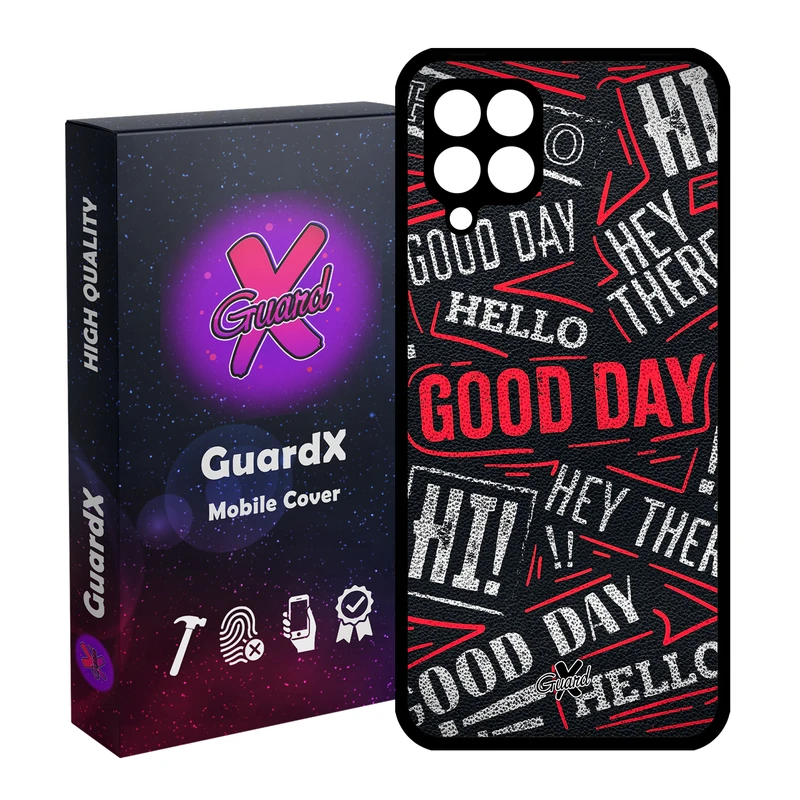 کاور گارد ایکس طرح Text مدل Glass10279 مناسب برای گوشی موبایل سامسونگ Galaxy A22 4G