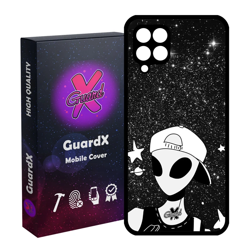 کاور گارد ایکس طرح Alien مدل Glass10307 مناسب برای گوشی موبایل سامسونگ Galaxy A12