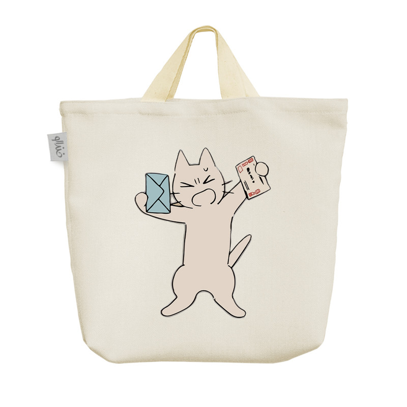 ساک خرید خندالو مدل گربه نامه رسان کد 10388