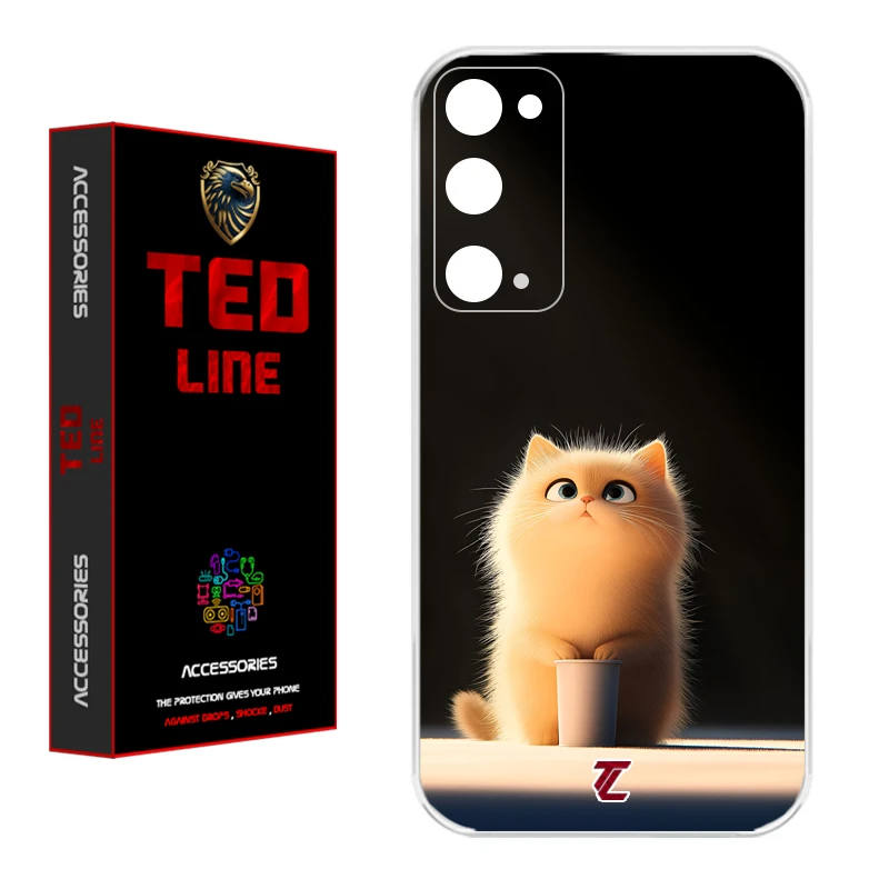 کاور تدلاین طرح گربه کد 1217 مناسب برای گوشی موبایل سامسونگ Galaxy S20 FE