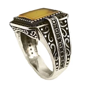 انگشتر نقره مردانه مدل شرف الشمس اسپرت MS9061