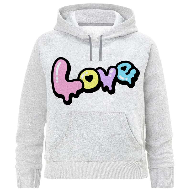 هودی دخترانه مدل F971 LOVE
