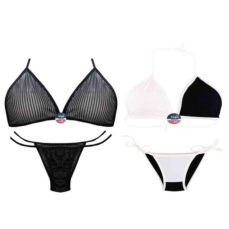 ست شورت و سوتین زنانه غوغا مدل Oid-071 مجموعه 2 عددی