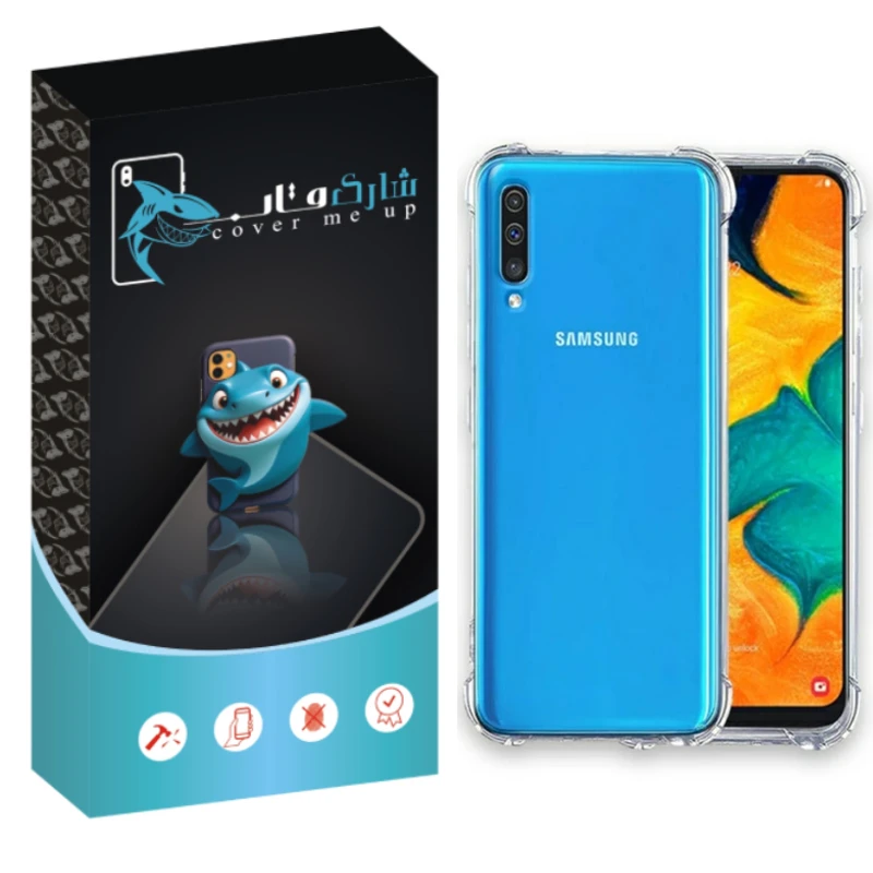 کاور شارک قاب مدل Crystal مناسب برای گوشی موبایل سامسونگ Galaxy A70