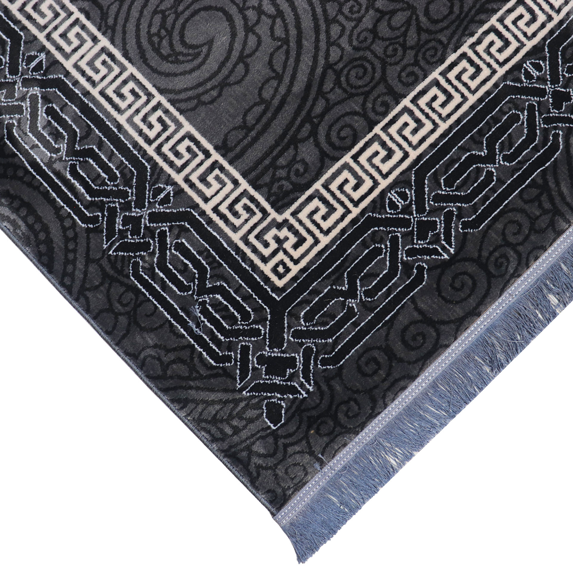 فرش ماشینی شیان مدل 30350 زمینه مشکی