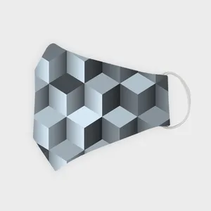 ماسک پارچه‌ای مدل 3D