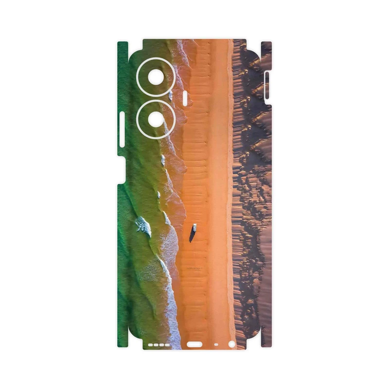 برچسب پوششی ماهوت مدل Beach and Green Sea-FullSkin مناسب برای گوشی موبایل ریلمی C55