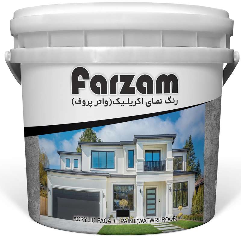 رنگ نمای اکریلیک آبی فرزام کد 720 حجم 4 لیتر