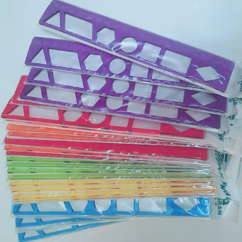 خط کش 20 سانتی متری مدل ژله ای بسته دو عددی