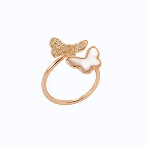 انگشتر زنانه مدل پروانه کد 009