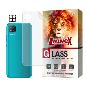 Lionex MTBFULL Nano Back Protector For Xiaomi Poco C3 / C31 / Redmi 9C / 9 Activ With Camera Lens Protector