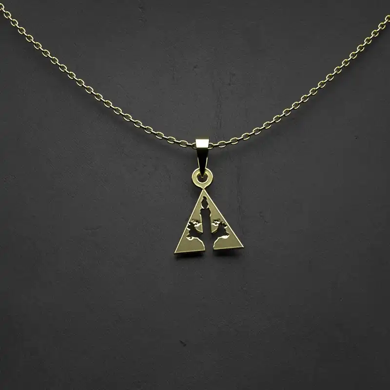 گردنبند طلا 18 عیار زنانه مدوپد مدل  دایره اسلیمی کد ZZ1046