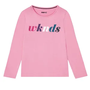 تی شرت آستین بلند دخترانه پیپرتس مدل 8660176