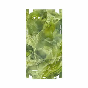 MAHOOT Green Crystal Marble-FullSkin Cover Sticker for LG Q6