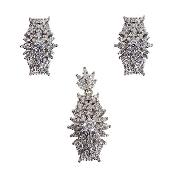 نیم ست نقره زنانه کد 66501