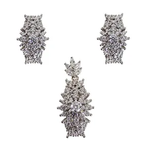 نیم ست نقره زنانه کد 66500