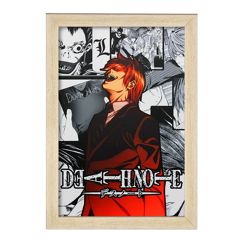 تابلو خندالو مدل یاگامی لایت انیمه دفترچه مرگ Death Note  کد 11307