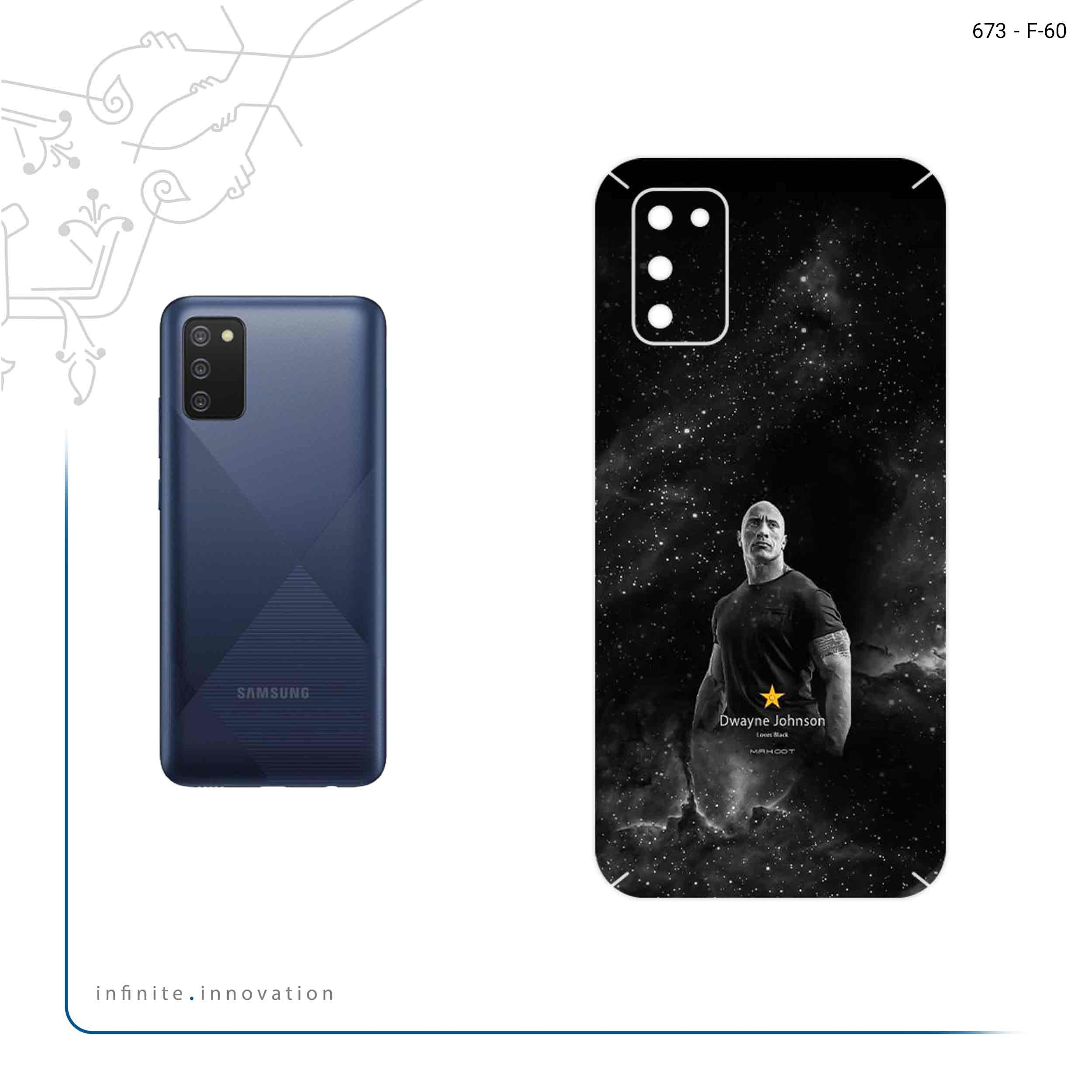 برچسب پوششی ماهوت مدل Dwayne Johnson مناسب برای گوشی موبایل سامسونگ Galaxy A02S