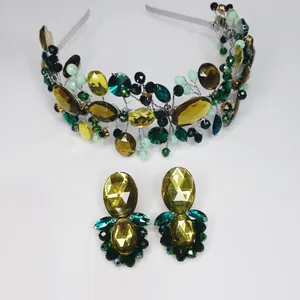 تاج مو زنانه مدل یلدایی به همراه گوشواره